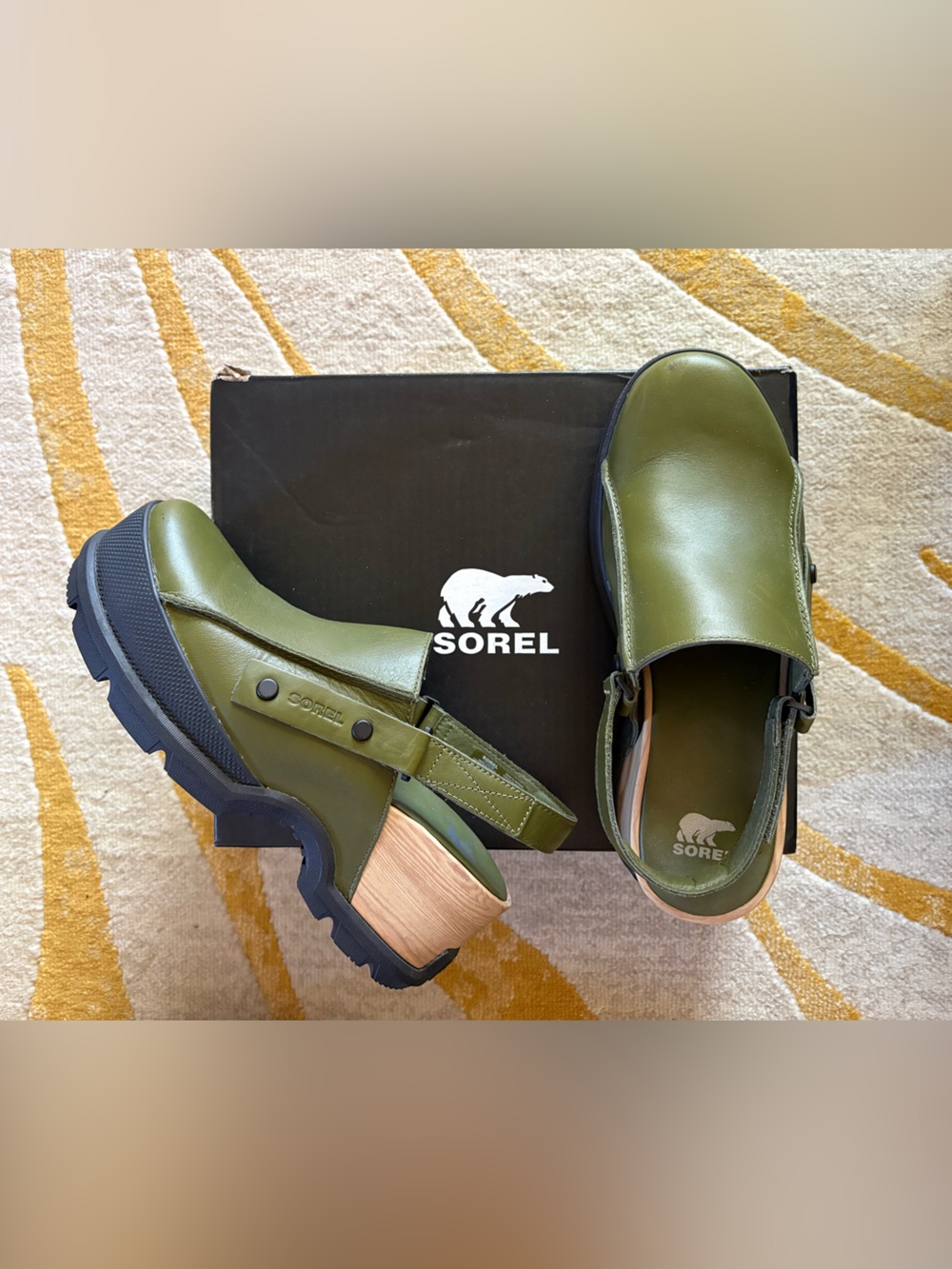 Sorel Roam'N Clog™ Rbr Utility Green & Black Sz 12 with Box - Picture 5 of 13